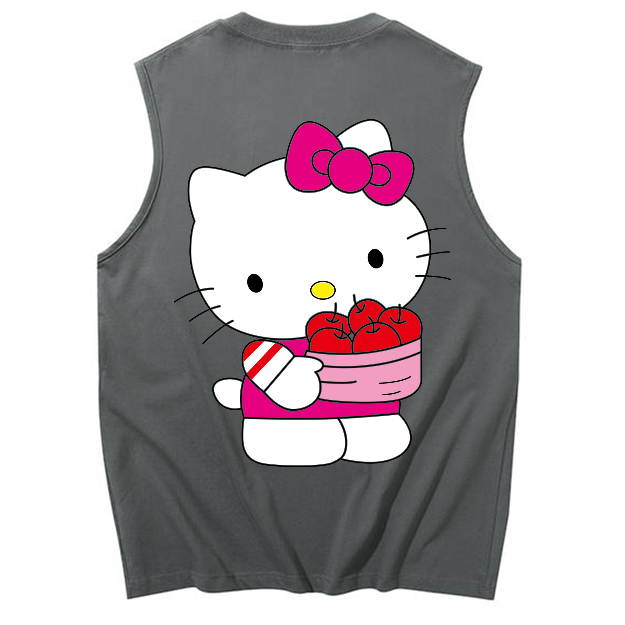 （画像用） Hello Kitty ハローキティ コットン100％タンクトップ（背面プリント）